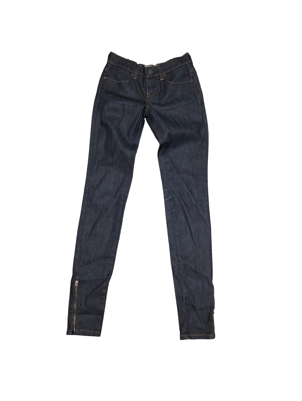 Stella McCartney Made In Italy Jeans Size 25 x 32 Ankle zip Skinny Indigo Denim